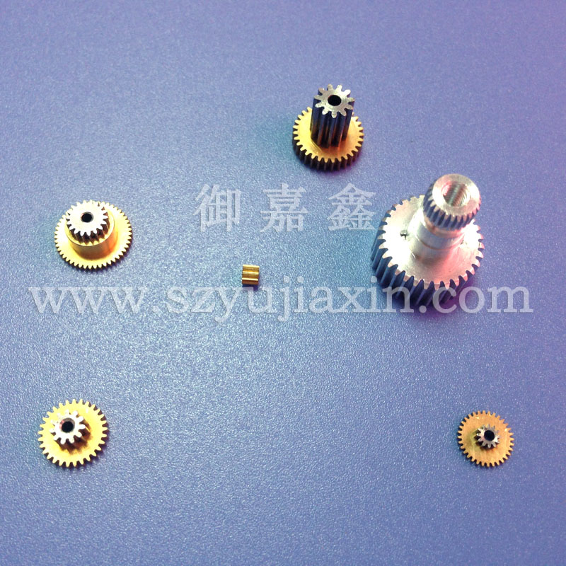 Steering gear set,copper gear,stainless steel gear,aluminum alloy gear,output integrated gear