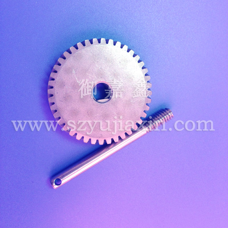 Worm gear,stainless steel gear,stainless steel worm,copper gear,precision gear processing,multi-head worm,double-head worm,Yujiaxin